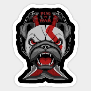 Pug of War Sticker